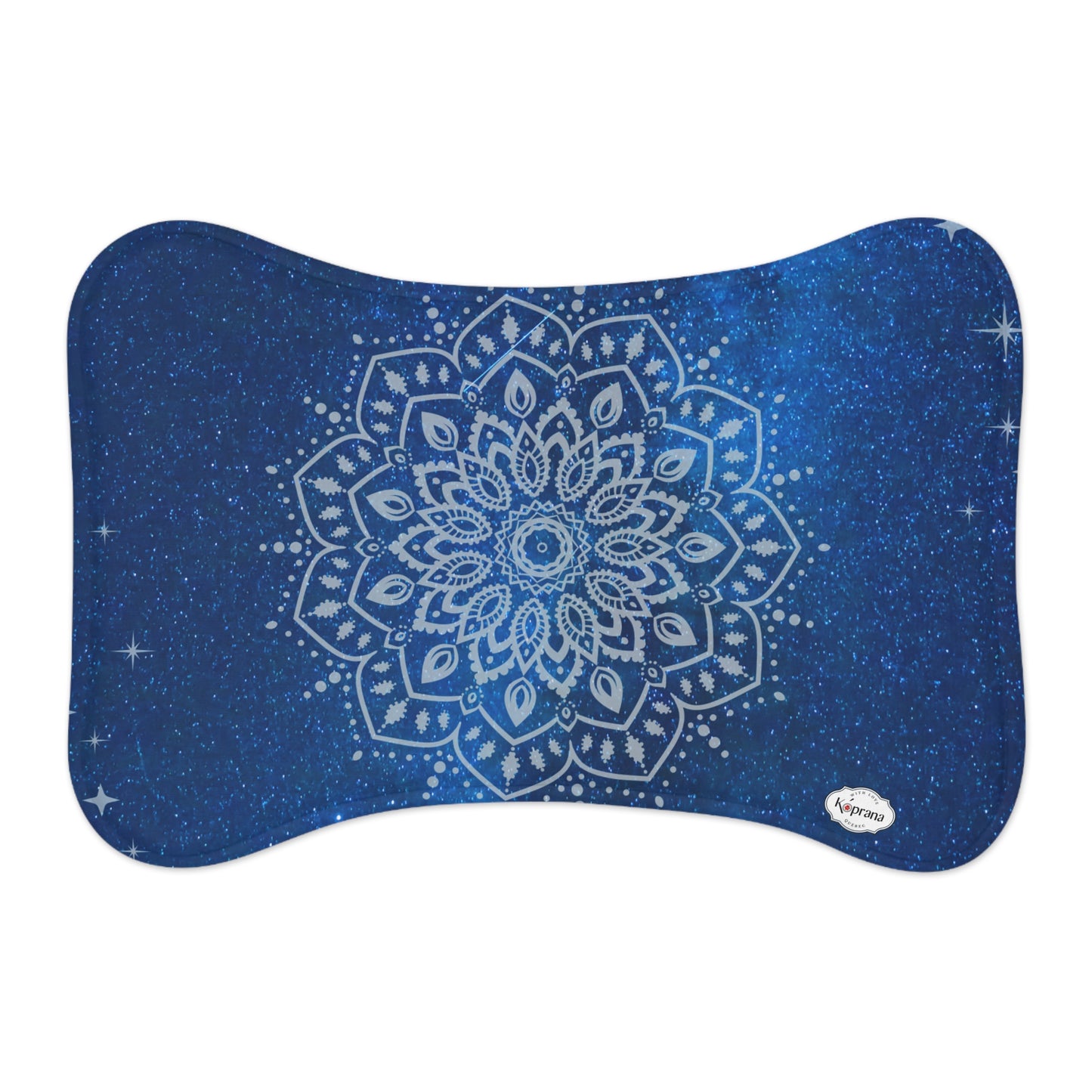 Tapis Mandala Bleu